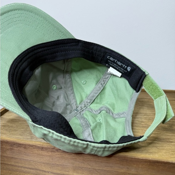 Carhartt Sage Green Hat with Tan Logo Patch - Picture 8 of 13